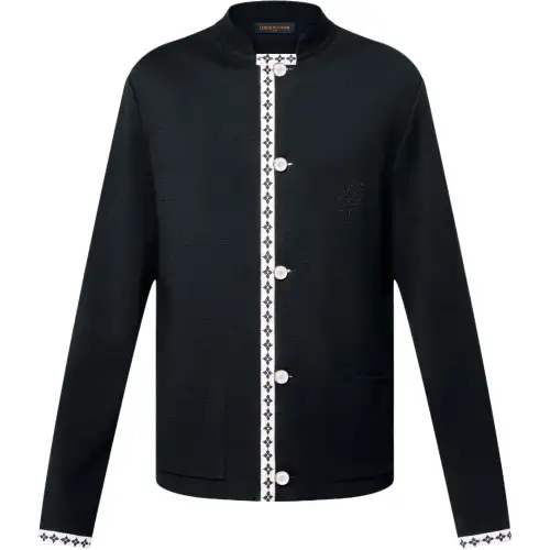 LOUIS VUITTON Preppy Knitted Wool Blazer