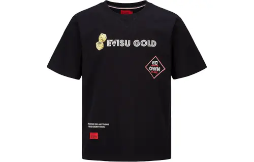 EVISU x DAFUWENG T Shirt Men's Black