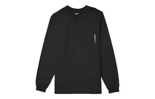 Timberland T Shirts Men's Black Crew Neck Moderate Straight Fit