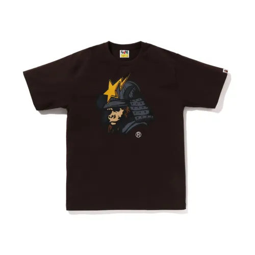 A BATHING APE T Shirts Men's Crew Neck Moderate Straight Fit