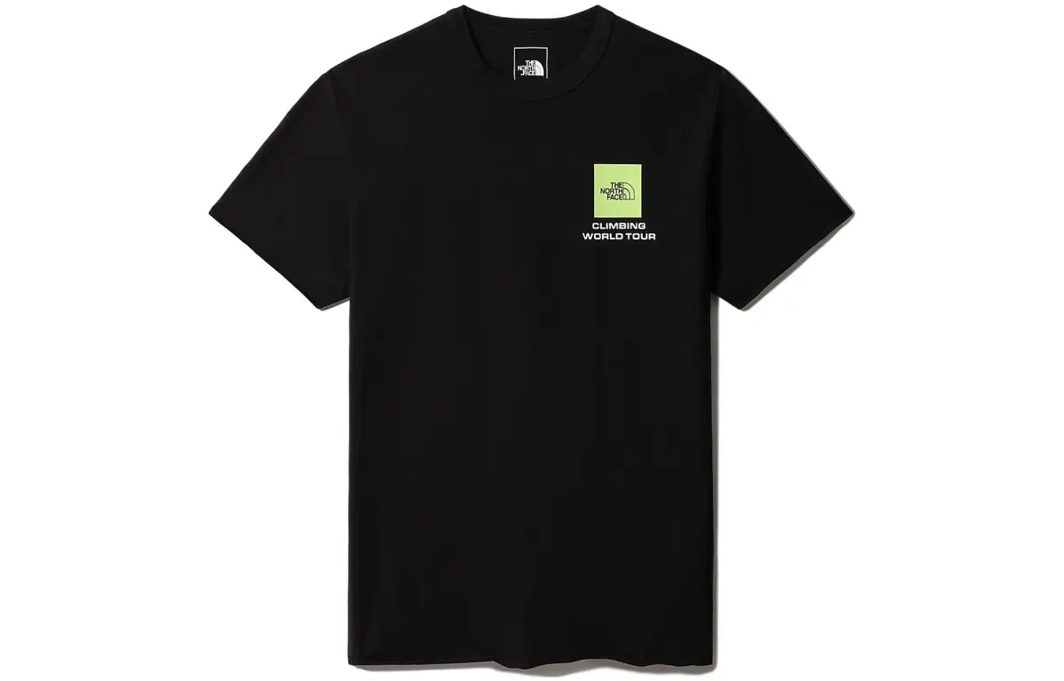 THE NORTH FACE T-Shirts Men's Black Crew Neck Moderate Straight Fit