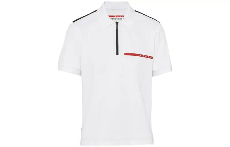 PRADA T Shirts Men's White Moderate Straight Fit