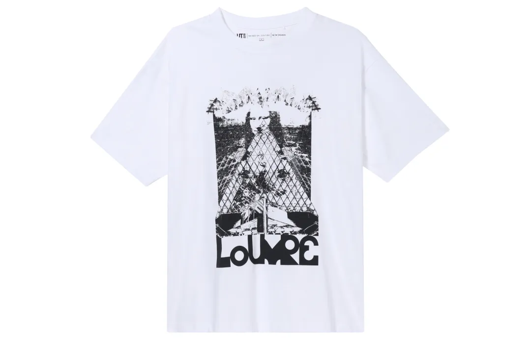UNIQLO/X T Shirts Unisex White Crew Neck Moderate Straight Fit