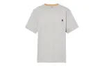Timberland T Shirts Men's Gray Crew Neck Moderate Straight Fit