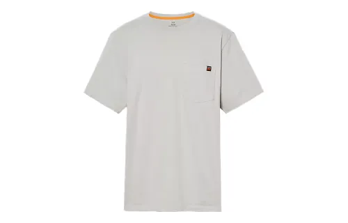 Timberland T Shirts Men's Gray Crew Neck Moderate Straight Fit