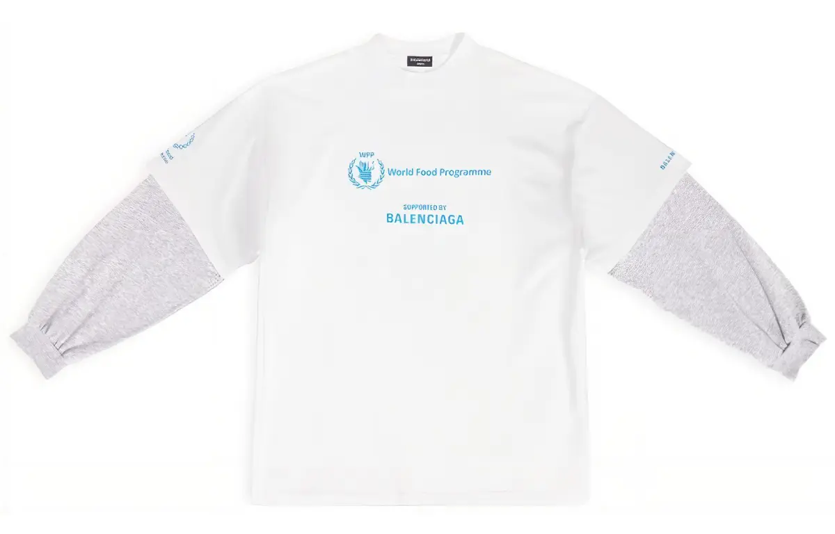 Balenciaga X WFP 2.0 T Shirt Loose Fit Men's White