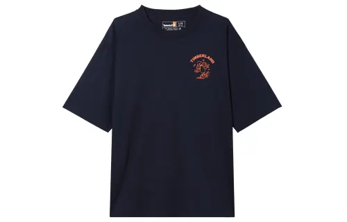 Timberland T Shirts Unisex Dark Sapphire Crew Neck Moderate Straight Fit