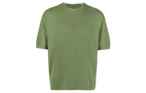 STONE ISLAND T Shirts Men's Green Crew Neck Other
