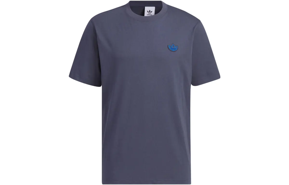 Adidas Originals Drop Shoulder Sleeve T Shirt Men's Dark Navy Blue