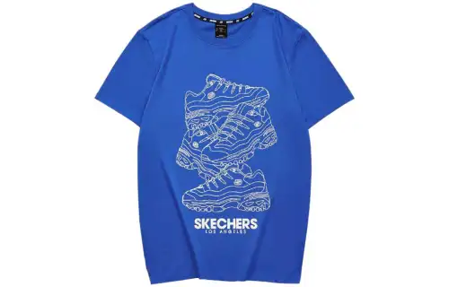 Skechers T Shirts Men's Crew Neck Moderate Straight Fit
