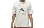 Jordan T Shirts Men's White Crew Neck Moderate Straight Fit