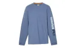 Timberland T Shirts Men's Blue Crew Neck Moderate Straight Fit