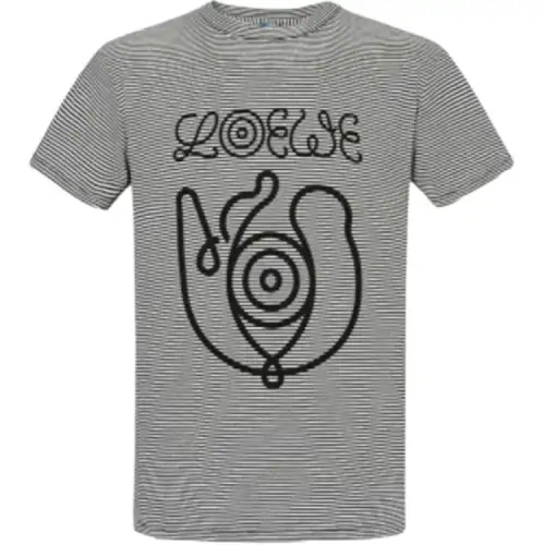 LOEWE T Shirts Men's Multicolor Crew Neck Thin