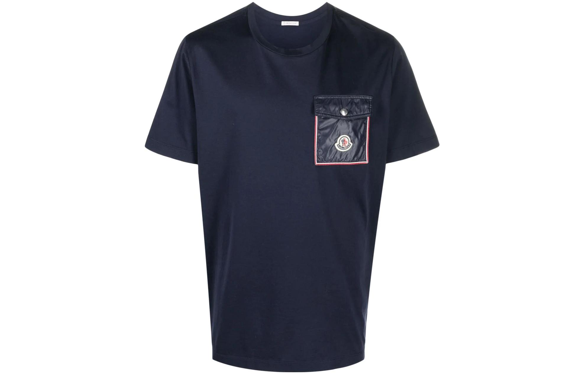 Мужская футболка Moncler Pocket Detail (белая)