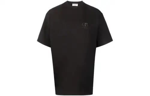Balenciaga Pre Owned Logo embroidered Cotton T shirt