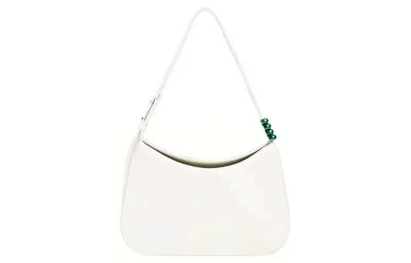 Bottega Veneta Leather Handbag, Shoulder Bag Women's White
