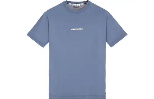 STONE ISLAND T Shirts Men's Blue Crew Neck Moderate