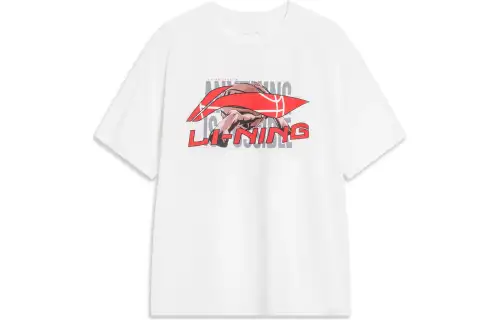 Li Ning Sports Fashion Collection T Shirt Men's White
