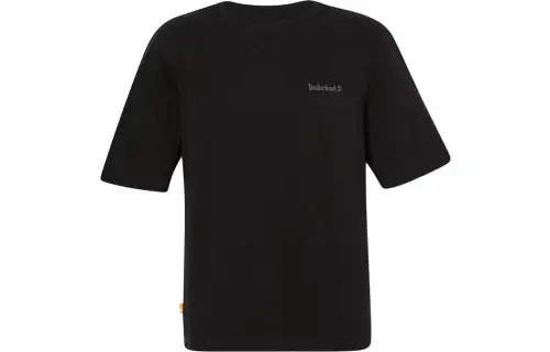 Timberland T Shirts Men's Black Crew Neck Moderate Straight Fit