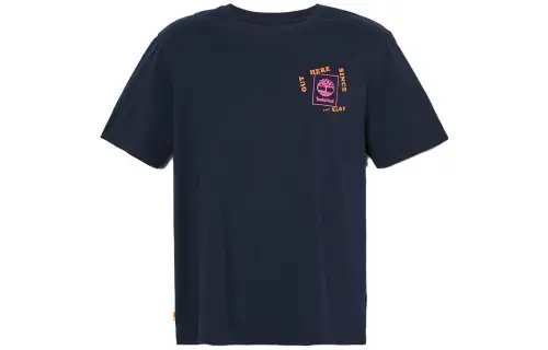 Timberland T Shirts Men's Dark Sapphire Crew Neck Moderate Straight Fit