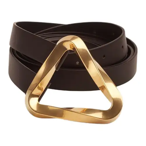 Bottega Veneta Leather Belts Women's Brown