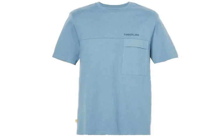 Timberland Drop Shoulder Sleeve T Shirt Men's Light Blue