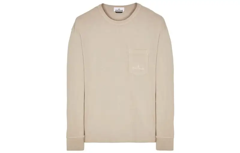 STONE ISLAND T Shirts Men's Dove Gray Crew Neck Moderate Straight Fit