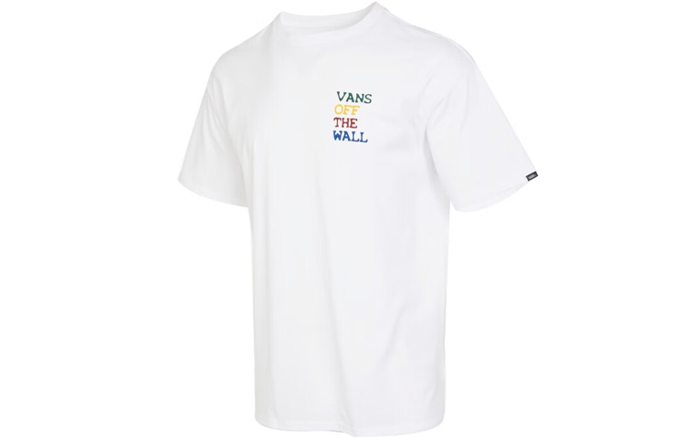 Vans Dart Board SS T Shirts Men's White Crew Neck Moderate Straight Fit