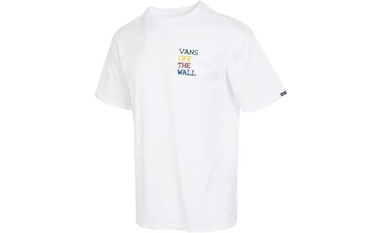 Vans Dart Board SS T-Shirts Men's White Crew Neck Moderate