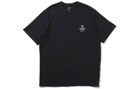 Levi's T-Shirts Men's Black Crew Neck Moderate Straight Fit