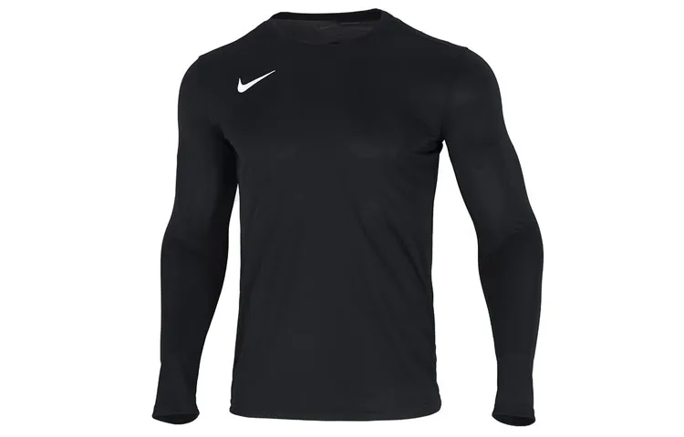 Nike T-Shirts Men's Black Crew Neck Moderate Straight Fit