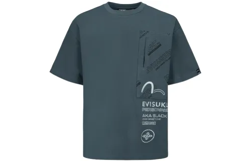 EVISU T Shirts Men's Crew Neck Moderate Straight Fit