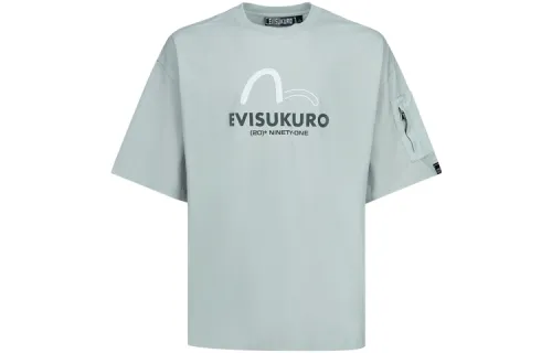 EVISU T Shirts Men's Crew Neck Moderate Straight Fit