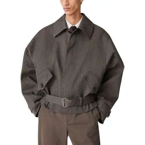 Bottega Veneta SS25 Jackets & Coats Men's Gray