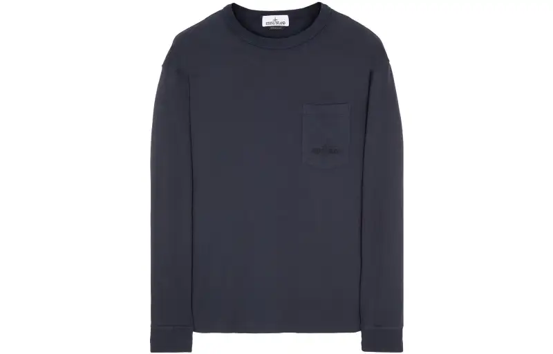 STONE ISLAND T Shirts Men's Marine Blue Crew Neck Moderate