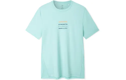 Anta SS22 T Shirt Men's Ice Blue Green