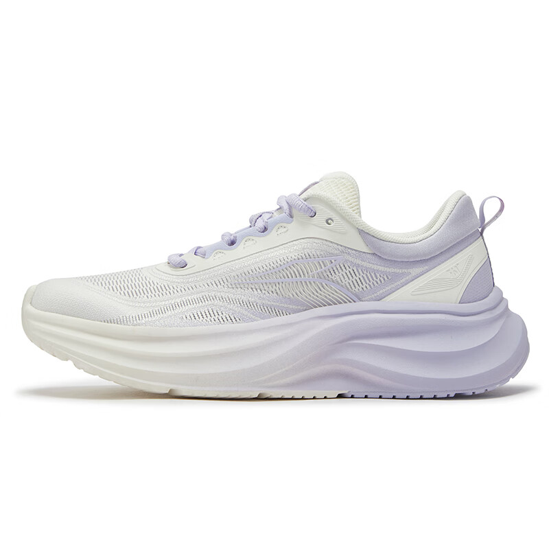 361° Breathable And Slip Resistant Breathable And Slip Resistant Low top Casual Running Shoes Women’s White Purple