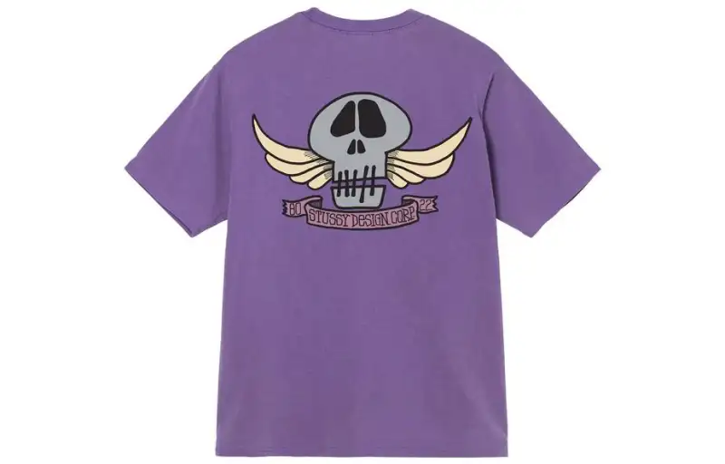 Stussy Skull Wings Pigment Dyed Tee