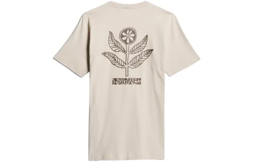 Adidas Originals T Shirts Men's Magical Beige Crew Neck Moderate Straight Fit