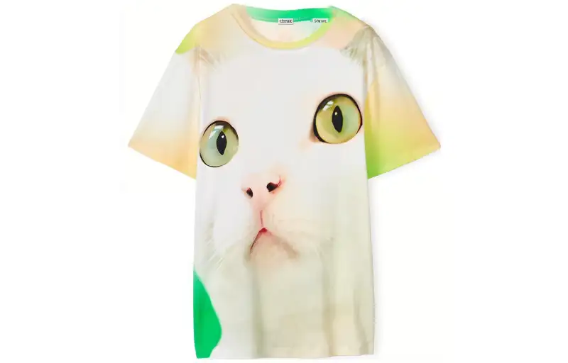 LOEWE Cat All Over Print Regular Fit T Shirt