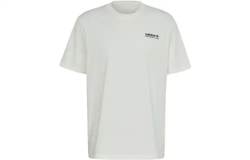Adidas Originals Drop Shoulder Sleeve T Shirt Men's Jade White