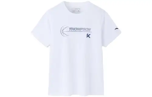 ANTA Basketball Collection T Shirts Men's White Crew Neck Moderate Straight Fit