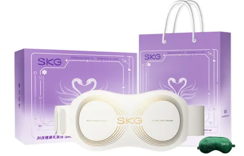 SKG Waist massager, low frequency, waist protection and abdominal warming back belt, 4 electrode pads, large area waist and abdominal hot compress, thin and invisible wear, APP intelligent control, medium frequency pulse technology, W7 upgraded K5 series second generation