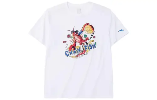 Anta Basketball Collection T Shirt Unisex White