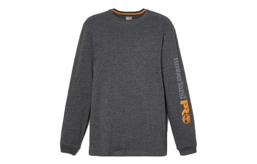 Timberland T Shirts Men's Dark Gray Crew Neck Moderate Straight Fit