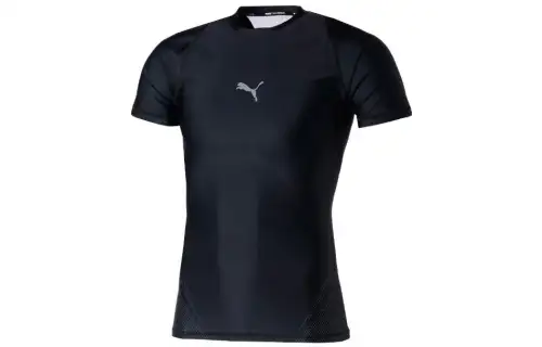 PUMA T Shirts Men's Black Crew Neck Thin