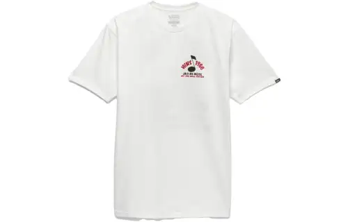 Vans Rhythm Pup T Shirts Unisex White Crew Neck Moderate Straight Fit