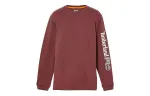 Timberland T Shirts Men's Umber Red Crew Neck Moderate Straight Fit