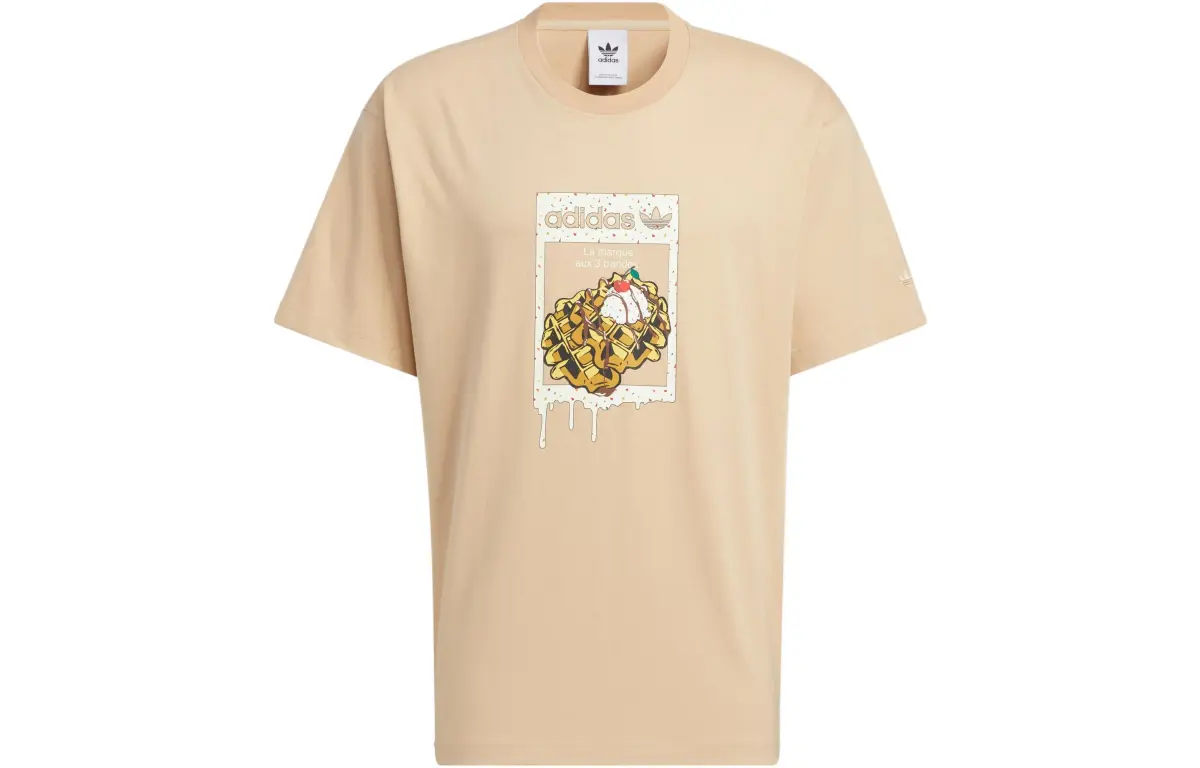 Adidas Originals T Shirt Unisex Beige