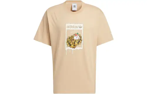 Adidas Originals T Shirt Unisex Beige